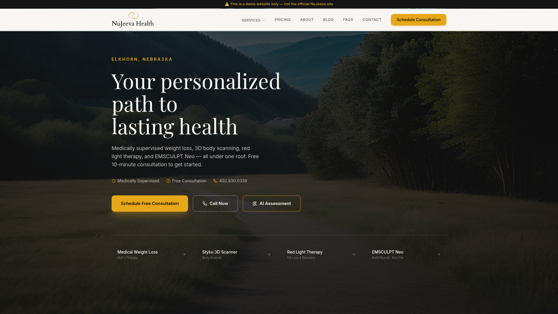 NuJeeva Health website